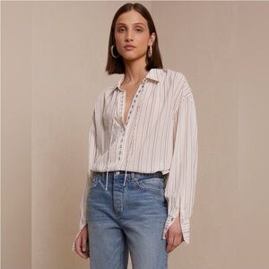 A.L.C. Carissa Stripe long sleeve Pullover style top Size 8